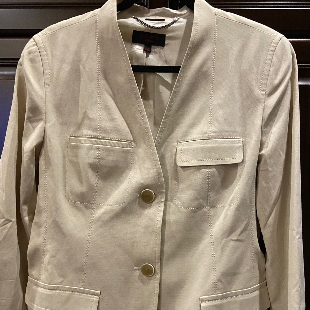 Talbots Cream Blazer